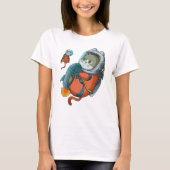 Cat Astronaut T-Shirt (Voorkant)