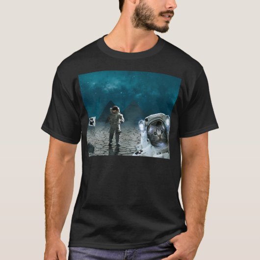 Cat Astronaut T-shirt (Voorkant)