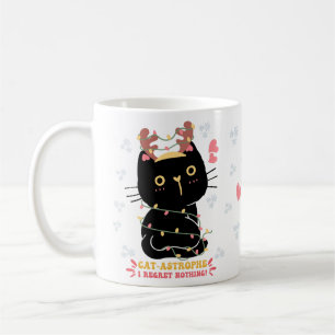 Cat-astrophe en ik betreur niets zegt kitten koffiemok