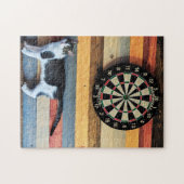 Cat at a Dart Board Jigsaw Puzzle (Horizontal)
