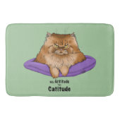 Cat Attitude Grappig Badmat (Voorkant)