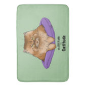 Cat Attitude Grappig Badmat (Voorkant Verticaal)