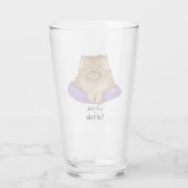 Cat Attitude Grappig Glas (Achterkant)