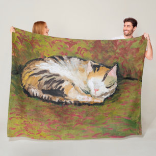 Cat, August Macke Fleece Blanket Deken