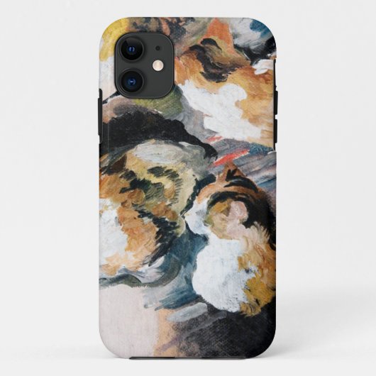 Cat, August Macke Hoesje-Mate iPhone Case (Achterkant)