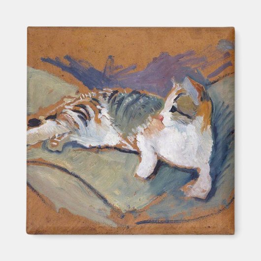 Cat, August Macke Magnet Magneet (Voorkant)