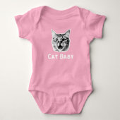 Cat Baby Retro Romper (Voorkant)