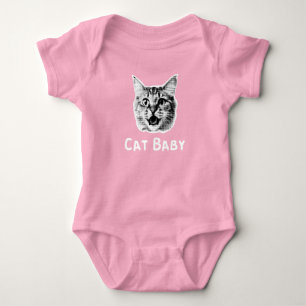 Cat Baby Retro Romper