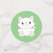 Cat Baby shower Kat Confetti (Kleine voorkant)