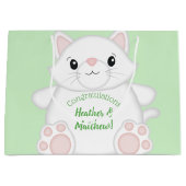 Cat Baby shower Kat Groot Cadeauzakje (Voorkant)