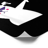 Cat Badminton Shuttle Voor Mannen Vrouwen Kinder Poster (Hoek)