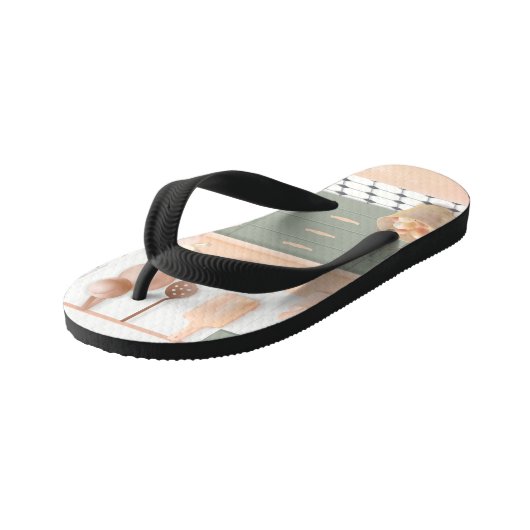 Cat Baker Baby - Gezellige ochtendkneden Kinder Teenslippers (Schuin)