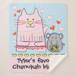 Cat Ballerina Sherpa Blanket/Medium Sherpa Deken