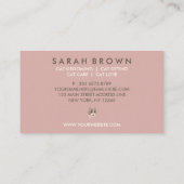 Cat Basket Boho Chic Visitekaartje (Achterkant)