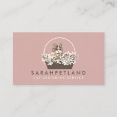 Cat Basket Boho Chic Visitekaartje (Voorkant)