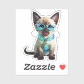 cat bell sticker (Vel)