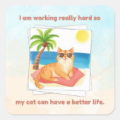 Cat Better Life Sticker (Devant)