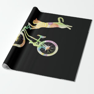 Cat Bike Cycling Bicycle - Uw CadeauCollectie Cadeaupapier