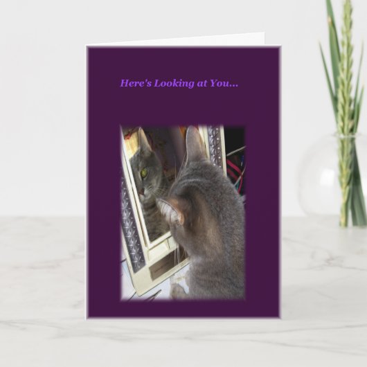 Cat Birthday Kaart voor haar (Voorkant)