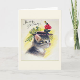Cat Birthday Wenskaart Kaart