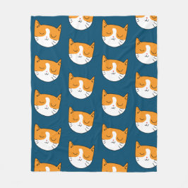 Cat Blanket Cute Slapy Fleece Deken