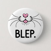 Cat Blep Cute Tongue Ronde Button 5,7 Cm (Voorkant)
