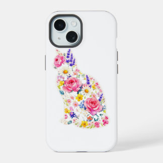 Cat & Bloemen iphon  iPhone 15 Hoesje