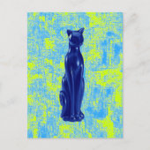 Cat Blue ~ Briefkaart (Voorkant)