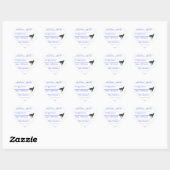 Cat Blue Reminder Stickers (Vel)