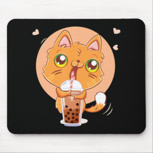 Cat Boba Tea Bubble Kawaii Japanese Anime Gift Gir Muismat