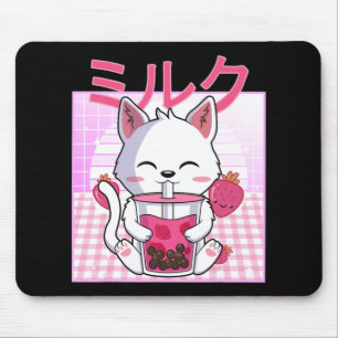 Cat Boba Tea Bubble Tea Anime Kawaii Neko Gift Kin Muismat