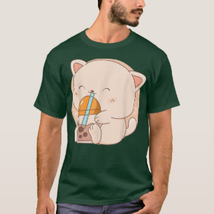 Cat Boba Tea Bubble Tea Anime Kawaii Neko Japans T-shirt