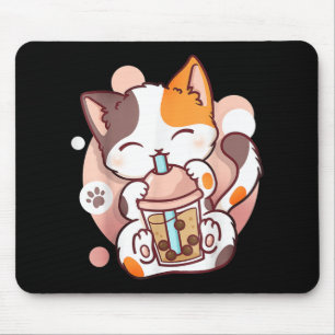 Cat Boba Tea Bubble Tea Anime Kawaii Neko Muismat