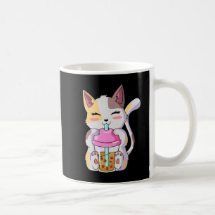 Cat Boba Tea Bubble Tea Anime Kawaii Neko voor jon Koffiemok