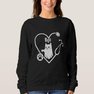 Cat Boo Ghost Spooky Veterinary Vet Technicio Ani Trui