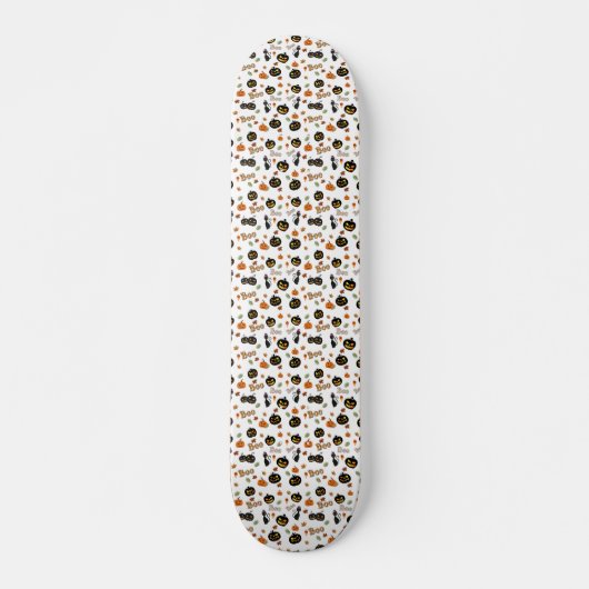 Cat Boo Halloween Skateboard (Voorkant)
