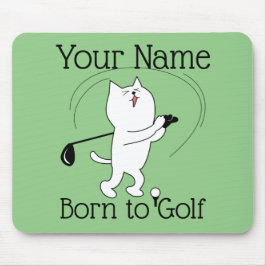 Cat Born to Golf Muismat