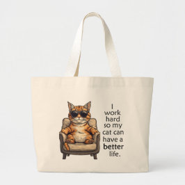 Cat Boss - eenvoudige en Schattige Canvas tas