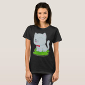 Cat Bow-stropdas T-shirt (Voorkant volledig)