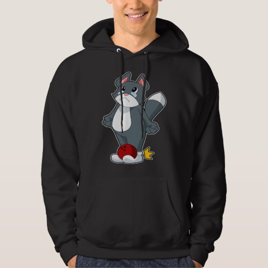 Cat Bowling Bowling ball Sports Hoodie (Voorkant)