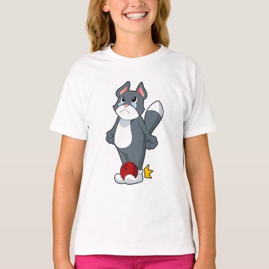 Cat Bowling Bowling ball T-shirt (Voorkant)
