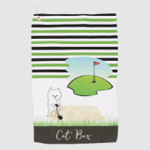 Cat Box Golf Towel Golfhanddoek (Voorkant)