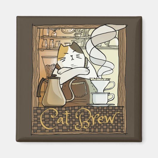 Cat Brew Magneet (Voorkant)