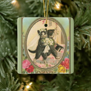 Cat Bride en Groom Wedding Day ornament