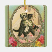 Cat Bride en Groom Wedding Day ornament (Voorkant)