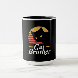 Cat Brother Style Retro Cadeau voor katteplaat Mok