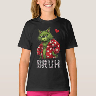 Cat Bruh Funny Valentijnsdag T-shirt