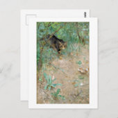 Cat, Bruno Liljefors Briefkaart (Voorkant / Achterkant)