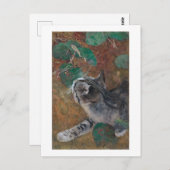 Cat, Bruno Liljefors Briefkaart (Voorkant / Achterkant)