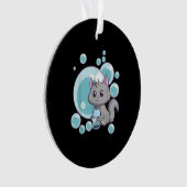 Cat Bubble Tea Gift | Funny Boba Tea Cats Design Ornament (voorkant)
